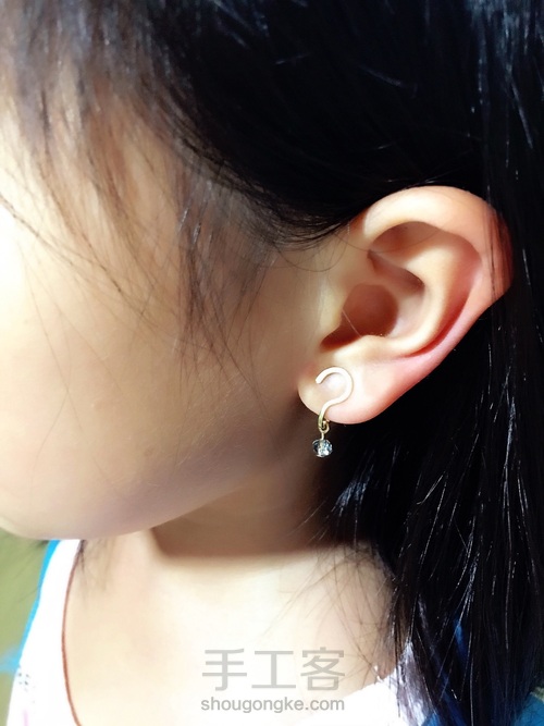 绕线免洞创意耳环 第3步