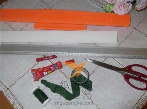 皱纹纸and母亲节😁😉😉(转载) 第3步