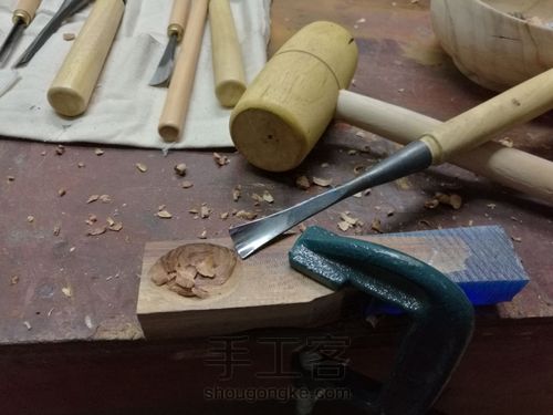 树脂工艺木勺 第4步