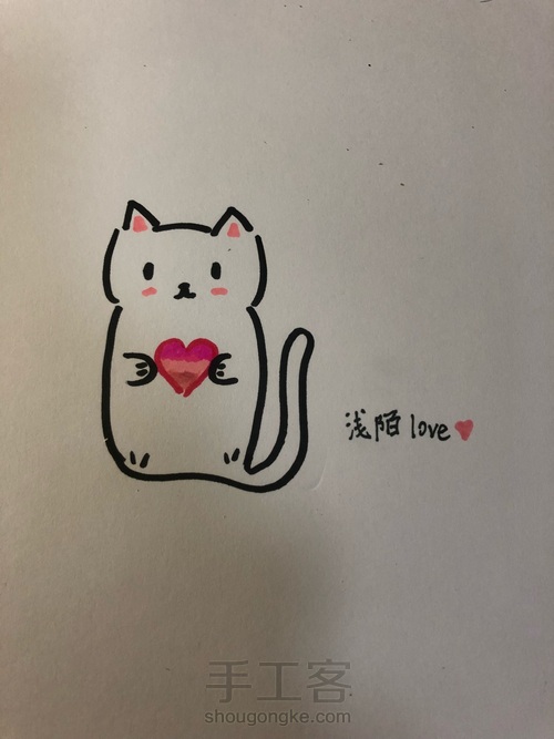 画一只萌喵。 第10步