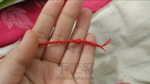 红绳项链制作 第12步