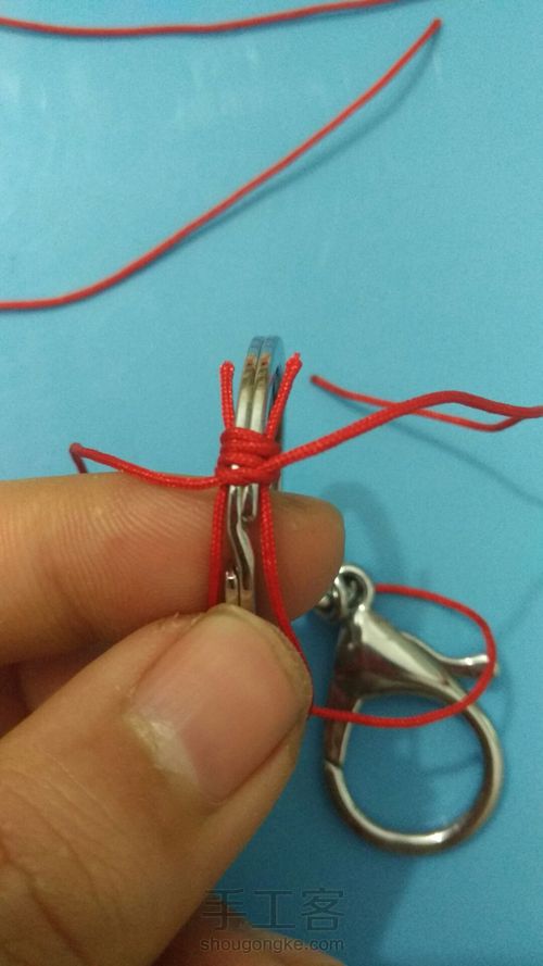 diy钥匙圈捕梦网1 第3步