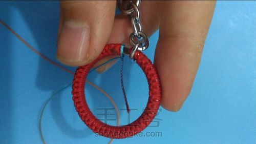 diy钥匙圈捕梦网1 第7步