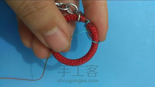 diy钥匙圈捕梦网1 第9步