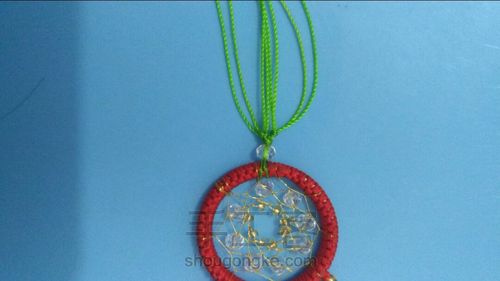 diy钥匙圈捕梦网2 第11步