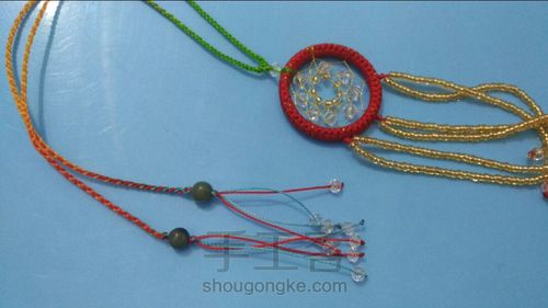 diy钥匙圈捕梦网2 第15步