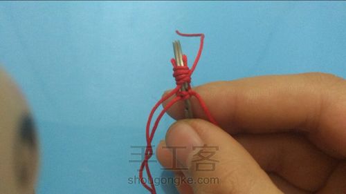 diy钥匙圈捕梦网2 第3步