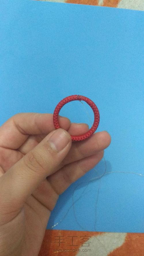 diy钥匙圈捕梦网2 第6步