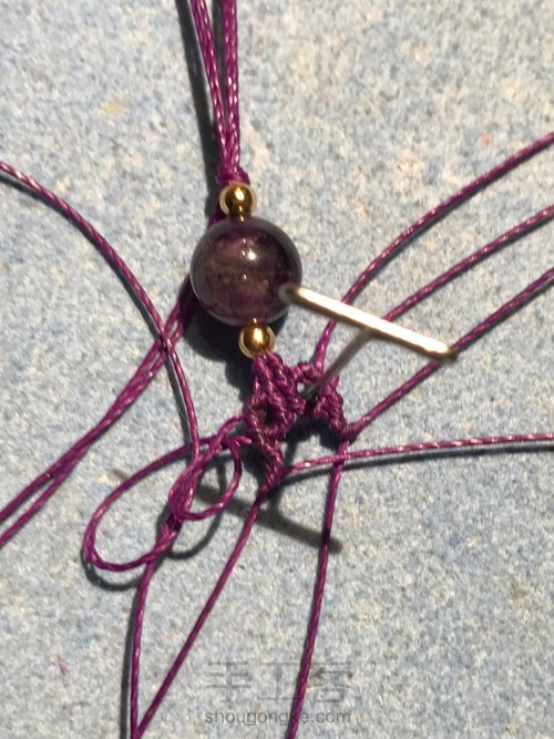 单珠耳环 第13步