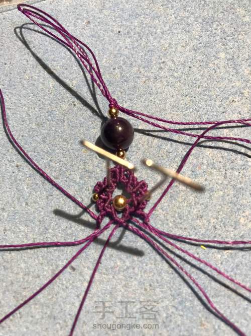 单珠耳环 第33步