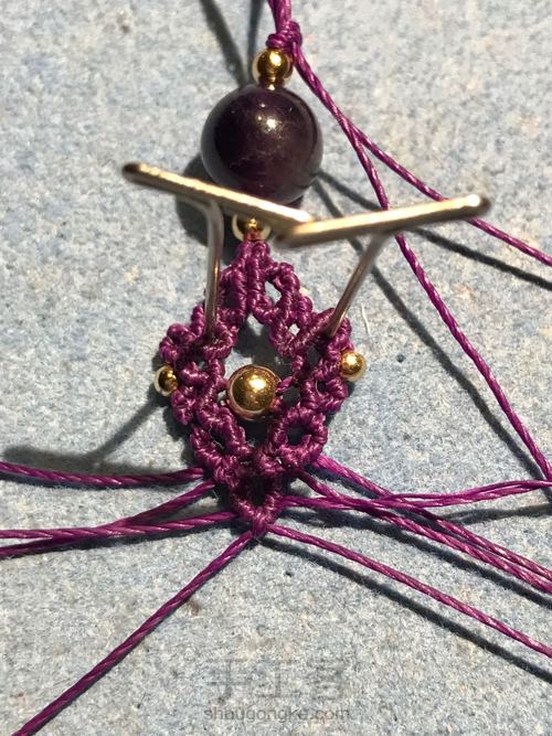 单珠耳环 第37步