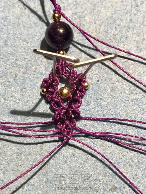 单珠耳环 第43步