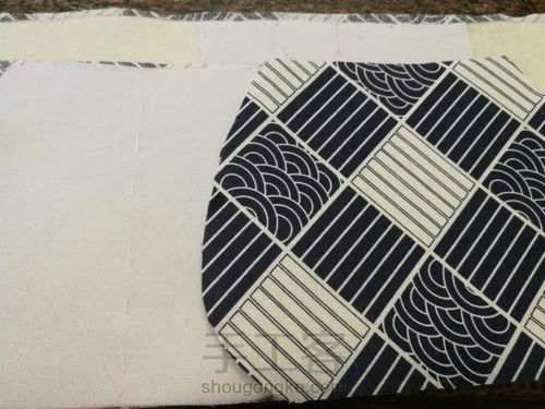 和风帆布三片式口金拎包 第3步