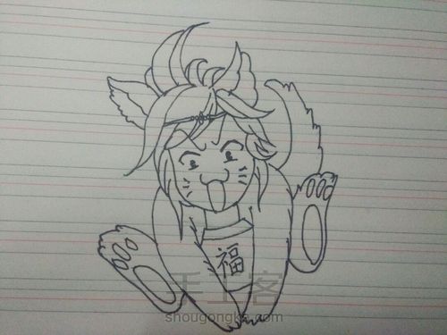 超萌的简笔画 第1步