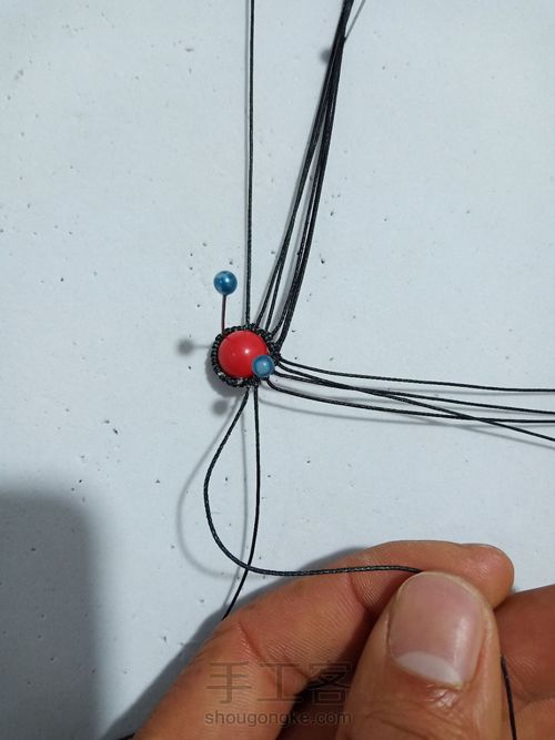 朱砂泪——（项链、耳环皆宜） 第33步