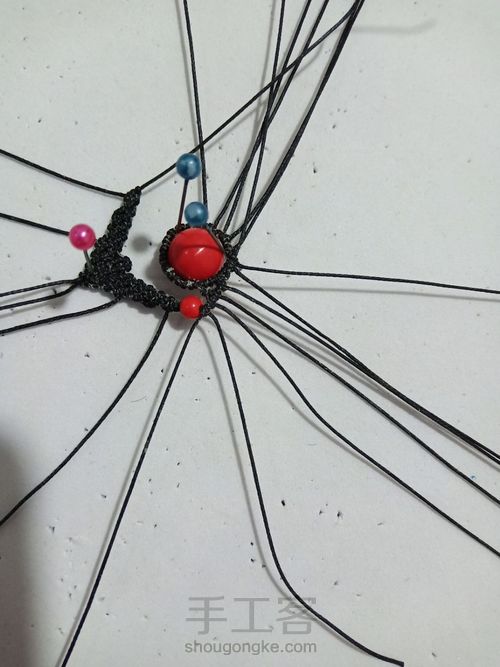 朱砂泪——（项链、耳环皆宜） 第38步