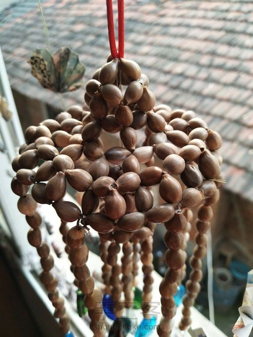 用草珠子串的风铃 第3步