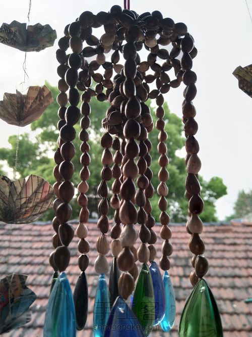 用草珠子串的风铃 第4步