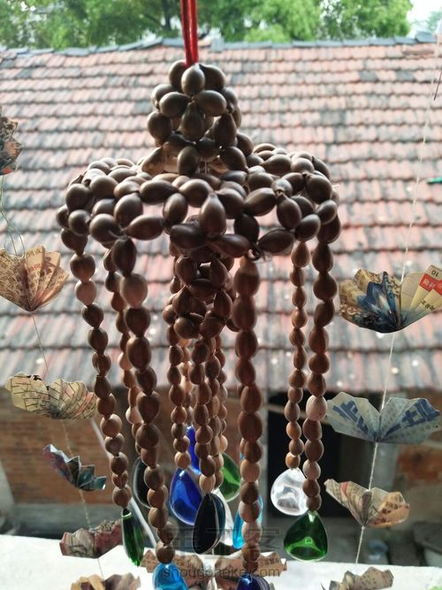 用草珠子串的风铃 第5步