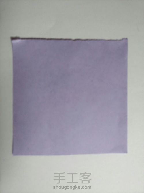 可爱小蝴蝶的折法 第1步