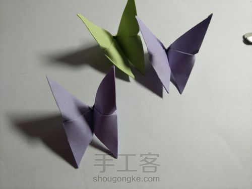 可爱小蝴蝶的折法 第11步