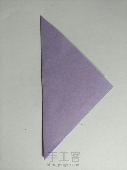 可爱小蝴蝶的折法 第2步