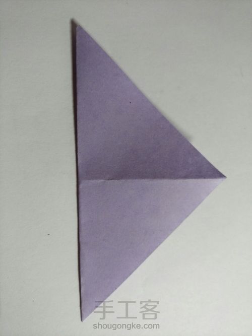 可爱小蝴蝶的折法 第3步
