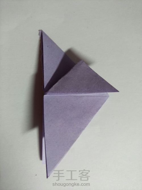 可爱小蝴蝶的折法 第5步