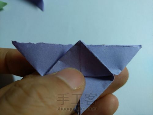 可爱小蝴蝶的折法 第8步