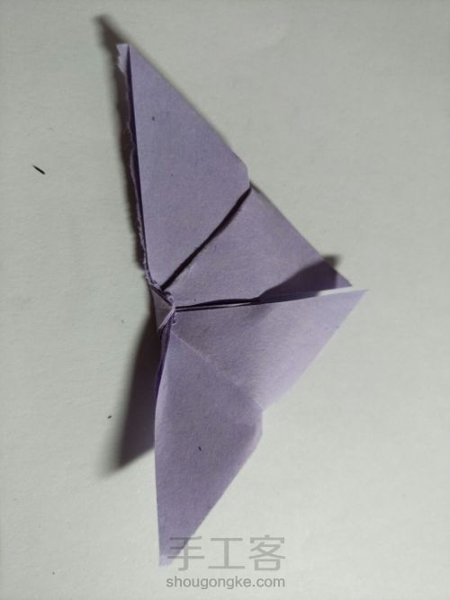 可爱小蝴蝶的折法 第9步