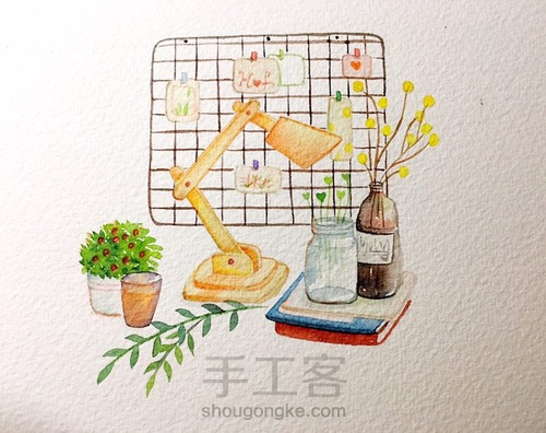 明晃晃的书桌  神清气爽 第5步