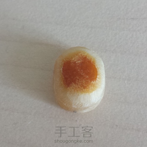 琥珀蜜蜡戒面手工打磨制作DIY琥珀戒指 第6步