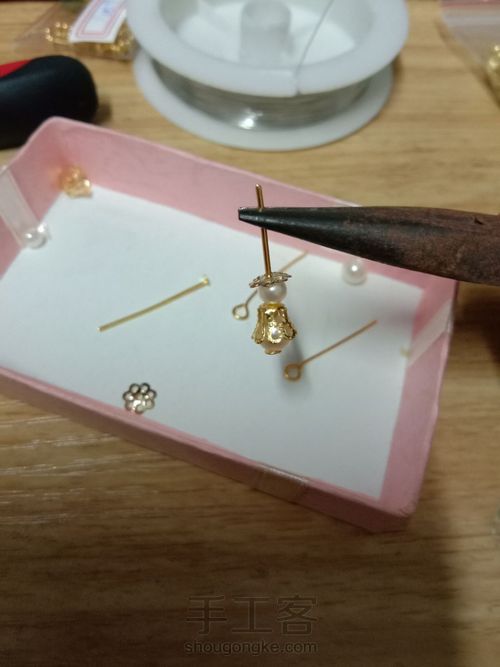 古风娃娃耳环 第3步