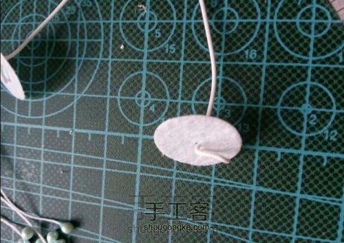 和风细工花烫金棉布铃铛流苏发簪发夹 第10步