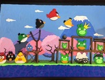愤怒的小鸟粘土画