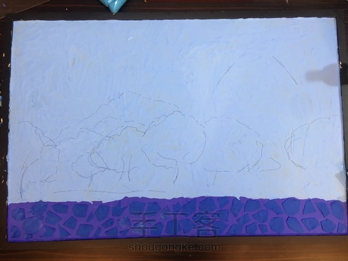 愤怒的小鸟粘土画 第4步