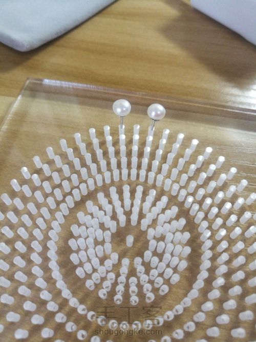 珍珠耳钉 第2步