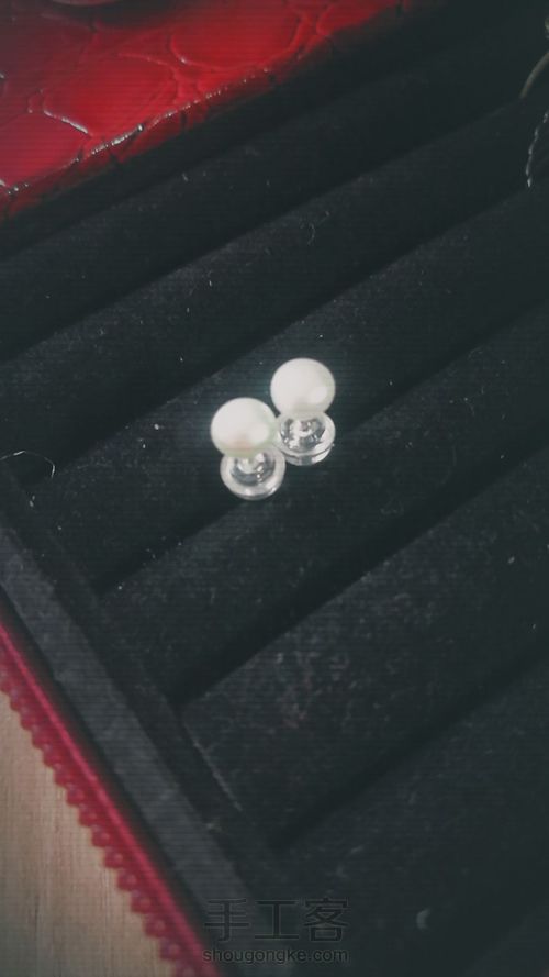 珍珠耳钉 第5步