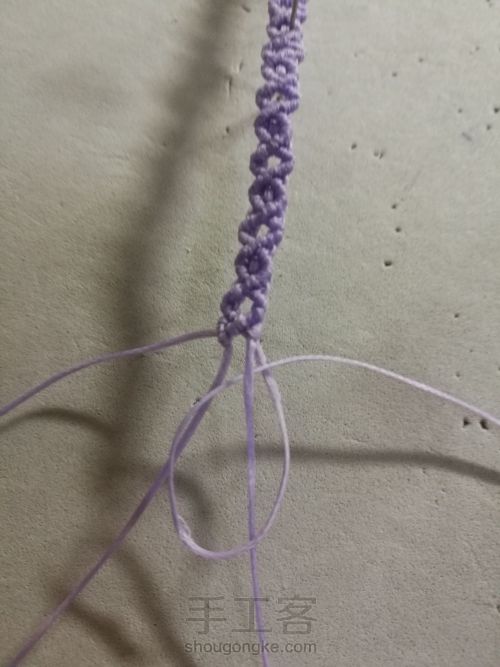紫色手绳 第64步