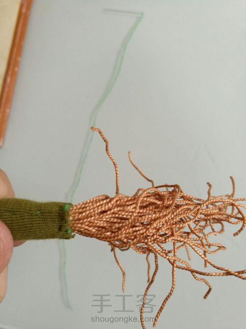 幼儿园里要求制作的一条小尾巴! 第10步