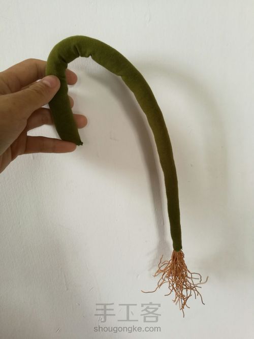 幼儿园里要求制作的一条小尾巴! 第12步