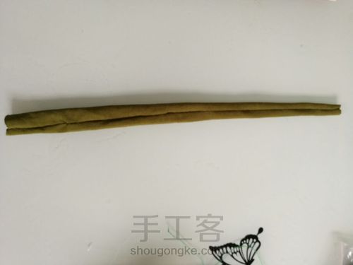 幼儿园里要求制作的一条小尾巴! 第4步