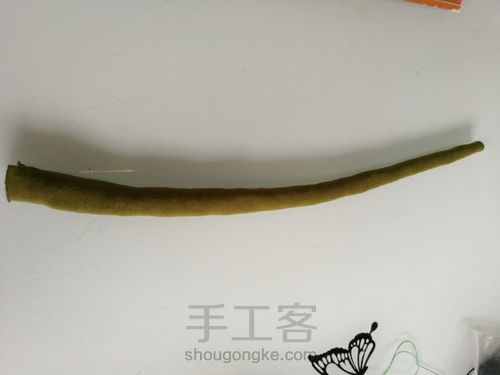 幼儿园里要求制作的一条小尾巴! 第6步