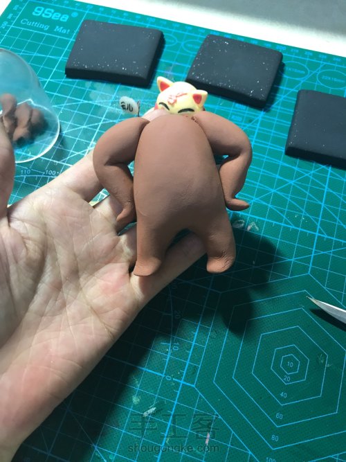 熊出没/熊大熊二光头强粘土教程 第4步