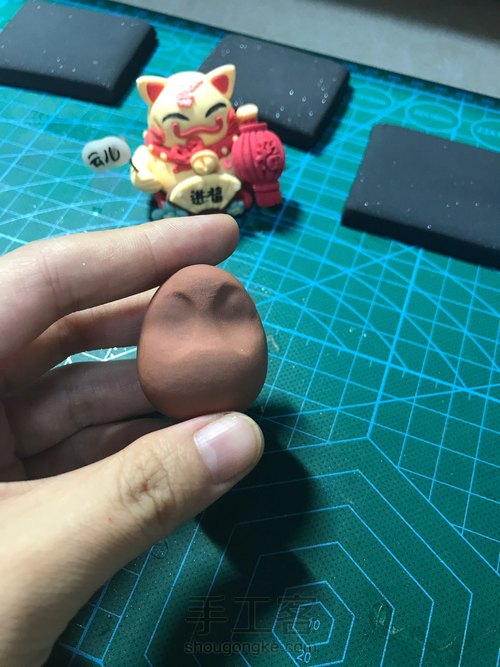 熊出没/熊大熊二光头强粘土教程 第6步