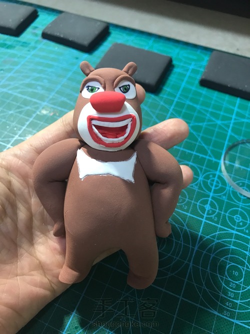 熊出没/熊大熊二光头强粘土教程 第8步