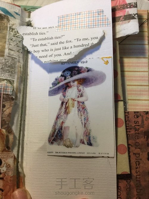 装饰一页junk journal 第27步