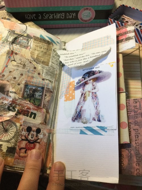 装饰一页junk journal 第28步