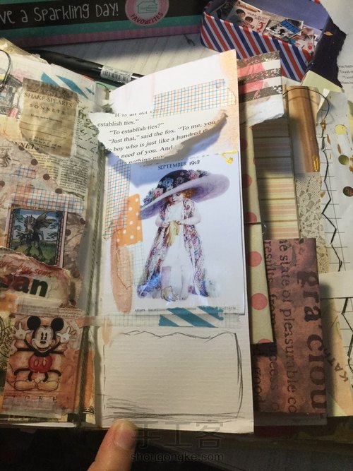 装饰一页junk journal 第29步