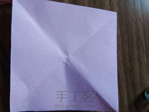 叠康乃馨花 第1步